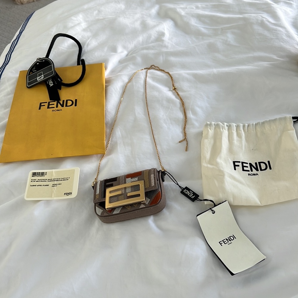 Fendi nano baguette charm